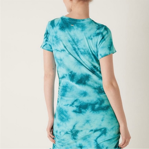 VS Pink Beach Terry Ruched Side Dress Coverup - Picture 4 of 7